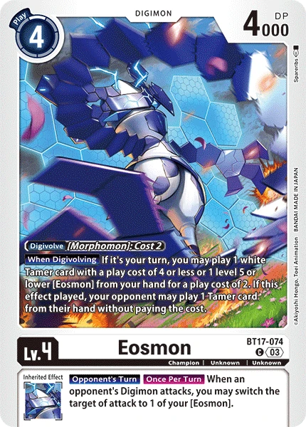 Digimon Card Game Sammelkarte BT17-074 Eosmon