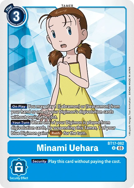 Digimon Card Game Sammelkarte BT17-082 Minami Uehara