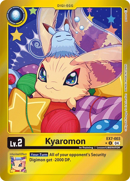 Digimon Card Game Sammelkarte EX7-003 Kyaromon alternatives Artwork 1