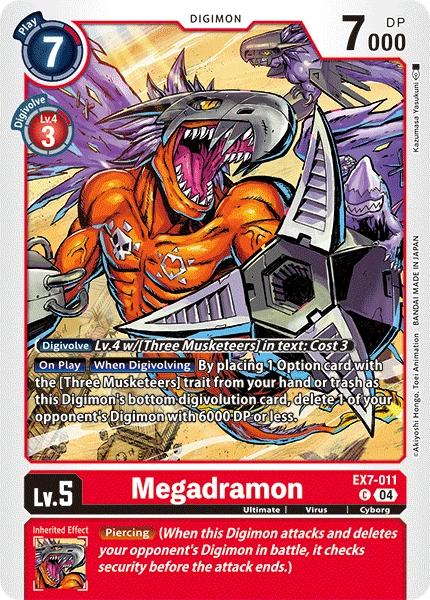 Digimon Card Game Sammelkarte EX7-011 Megadramon