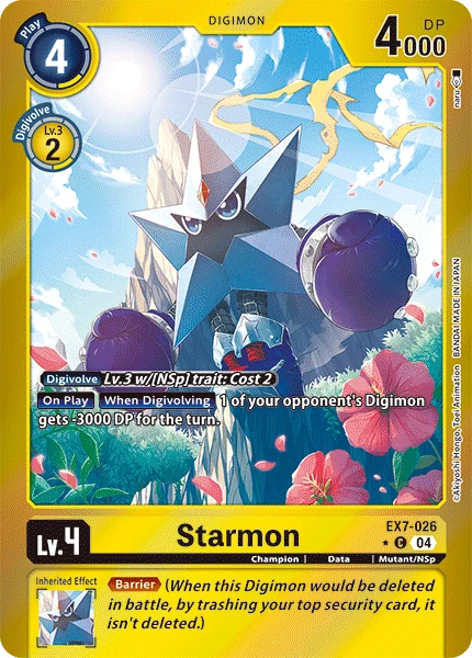 Digimon Card Game Sammelkarte EX7-026 Starmon alternatives Artwork 1