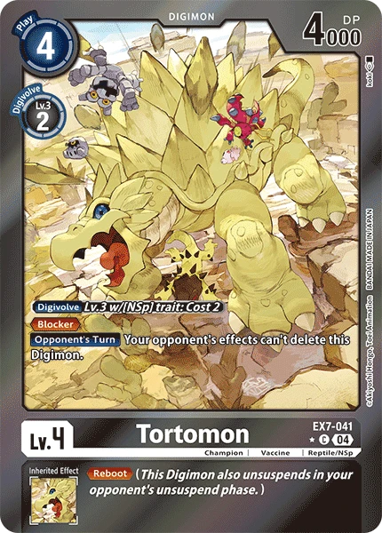 Digimon Card Game Sammelkarte EX7-041 Tortomon alternatives Artwork 1