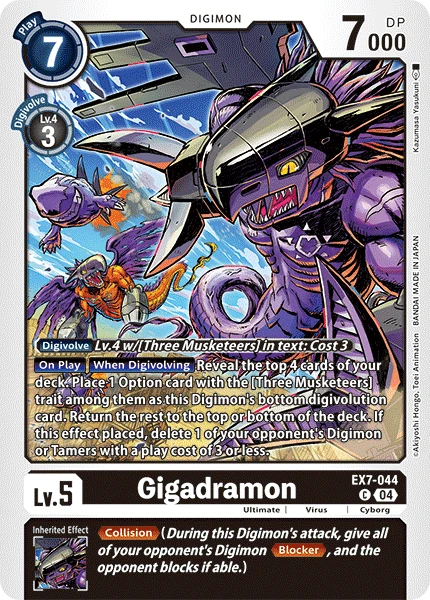 Digimon Card Game Sammelkarte EX7-044 Gigadramon