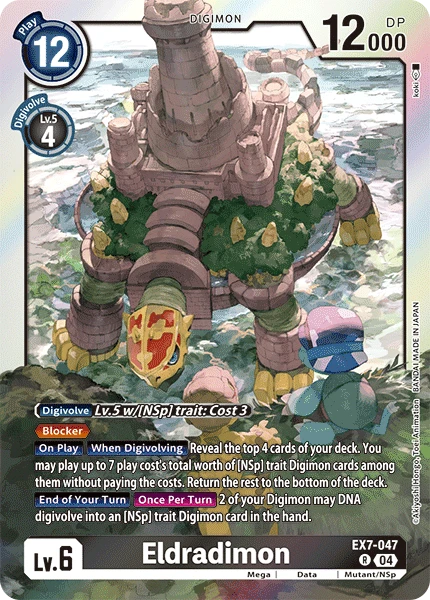 Digimon Card Game Sammelkarte EX7-047 Eldradimon