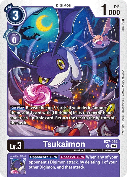 Digimon Card Game Sammelkarte EX7-052 Tsukaimon