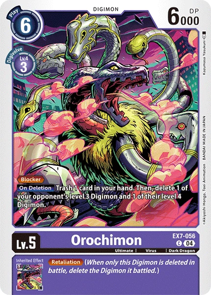 Digimon Card Game Sammelkarte EX7-056 Orochimon