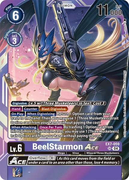 Digimon Card Game Sammelkarte EX7-059 BeelStarmon ACE