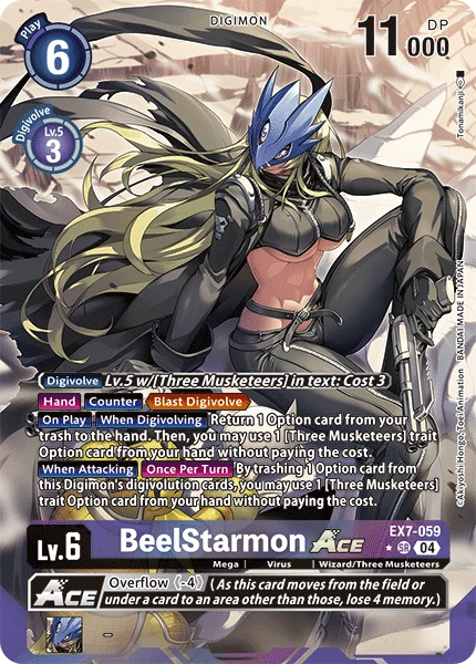 Digimon Card Game Sammelkarte EX7-059 BeelStarmon ACE alternatives Artwork 1