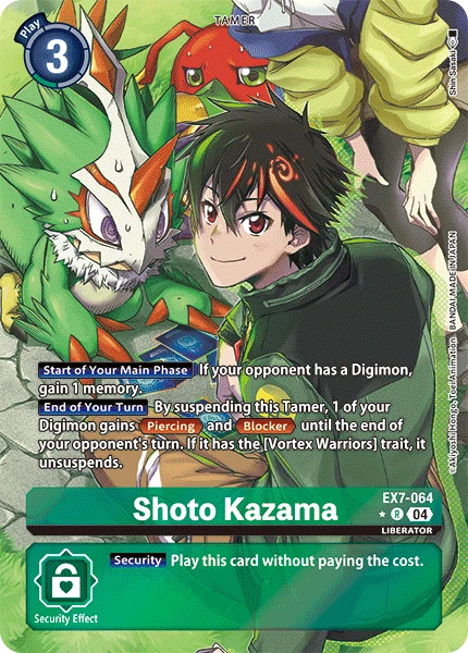 Digimon Card Game Sammelkarte EX7-064 Shoto Kazama alternatives Artwork 1