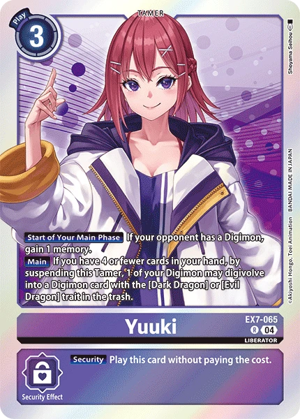 Digimon Card Game Sammelkarte EX7-065 Yuuki