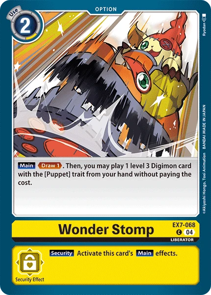 Digimon Card Game Sammelkarte EX7-068 Wonder Stomp