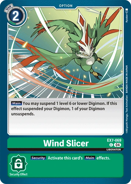 Digimon Card Game Sammelkarte EX7-069 Wind Slicer