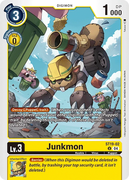 Digimon Card Game Sammelkarte ST19-02 Junkmon