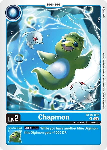 Digimon Card Game Sammelkarte BT18-002 Chapmon