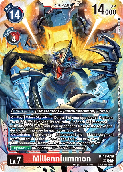 Digimon Card Game Sammelkarte BT18-019 Millenniummon