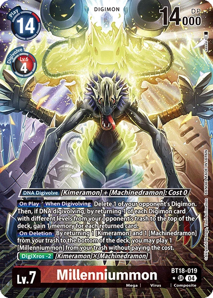 Digimon Card Game Sammelkarte BT18-019 Millenniummon alternatives Artwork 1