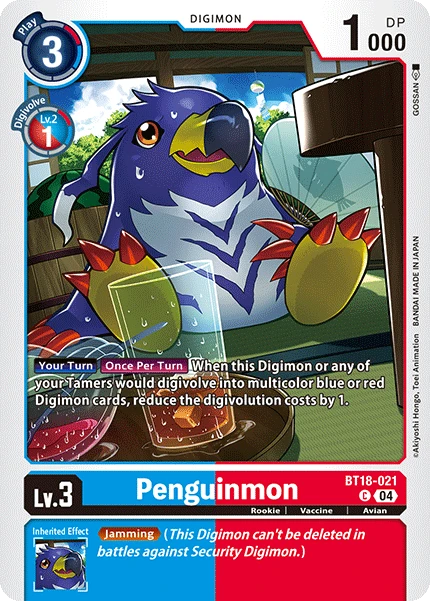 Digimon Card Game Sammelkarte BT18-021 Penguinmon