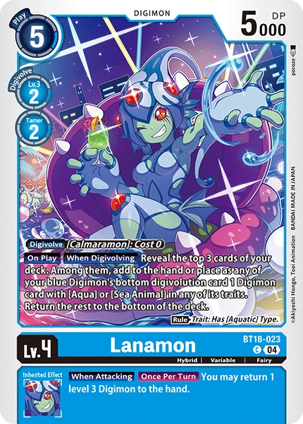 Digimon Card Game Sammelkarte BT18-023 Lanamon