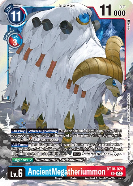 Digimon Card Game Sammelkarte BT18-028 AncientMegatheriummon