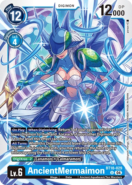 Digimon Card Game Sammelkarte BT18-029 AncientMermaimon