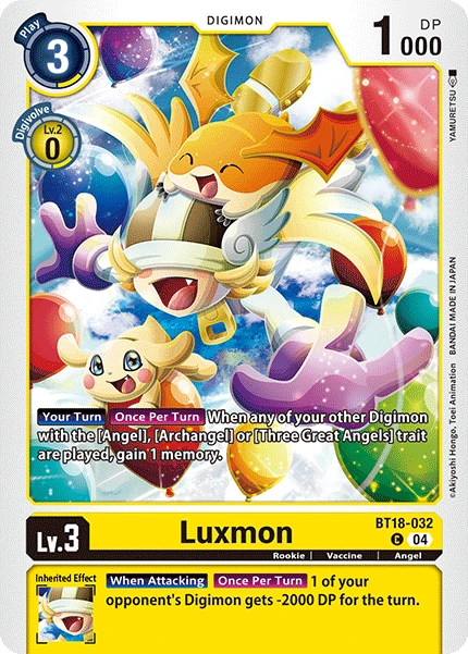 Digimon Card Game Sammelkarte BT18-032 Luxmon