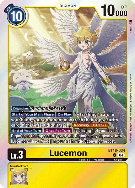 Digimon Card Game Sammelkarte BT18-034 Lucemon