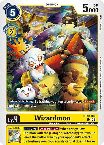 Digimon Card Game Sammelkarte BT18-036 Wizardmon