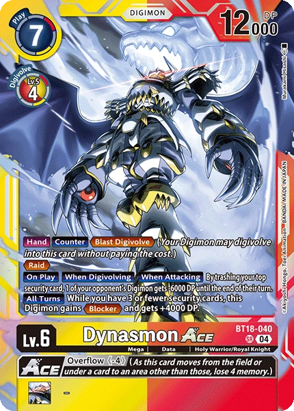 Digimon Card Game Sammelkarte BT18-040 Dynasmon ACE