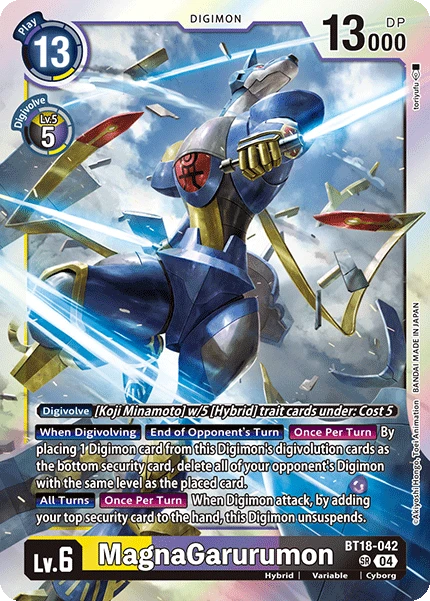 Digimon Card Game Sammelkarte BT18-042 MagnaGarurumon