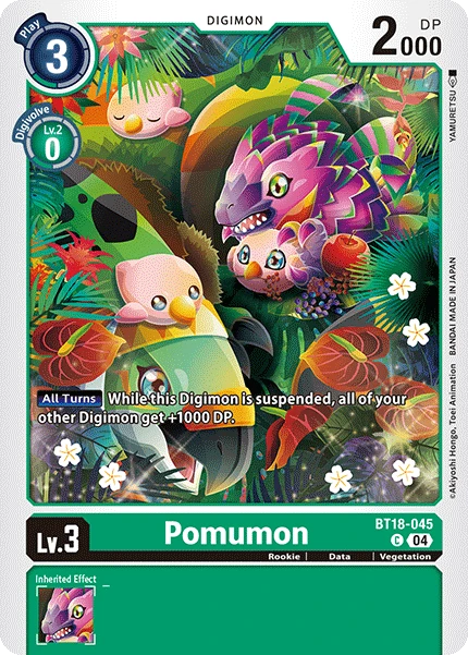 Digimon Card Game Sammelkarte BT18-045 Pomumon