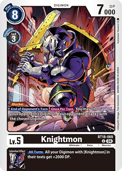 Digimon Card Game Sammelkarte BT18-069 Knightmon