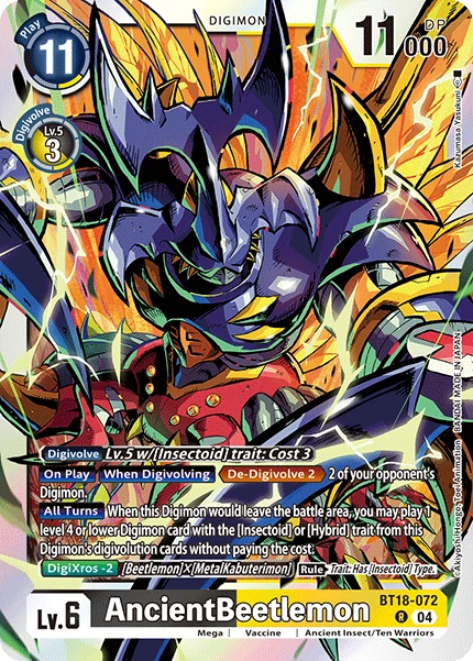 Digimon Card Game Sammelkarte BT18-072 AncientBeetlemon