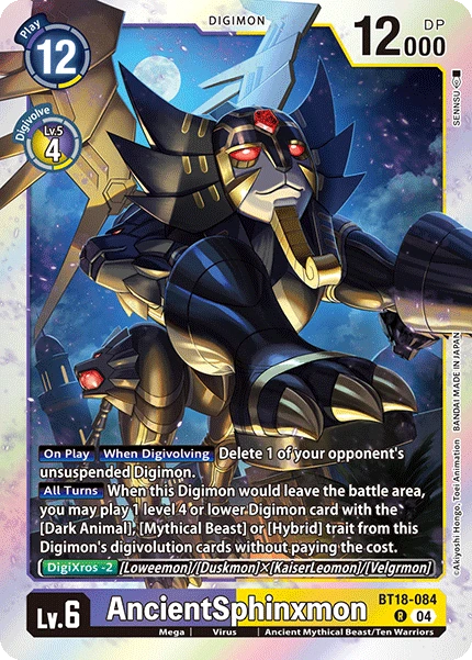 Digimon Card Game Sammelkarte BT18-084 AncientSphinxmon