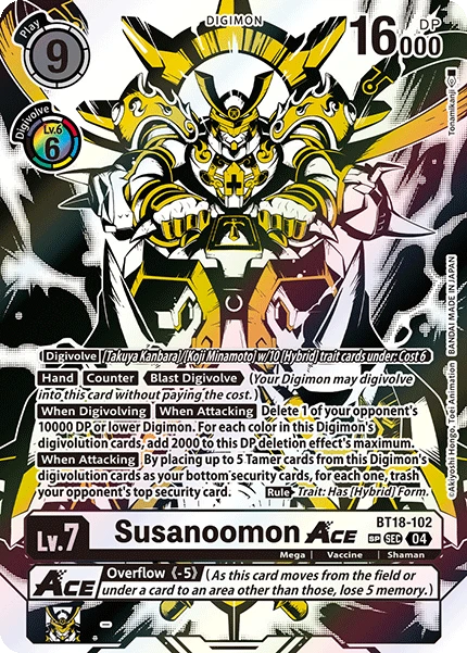 Digimon Card Game Sammelkarte BT18-102 Susanoomon ACE alternatives Artwork 2