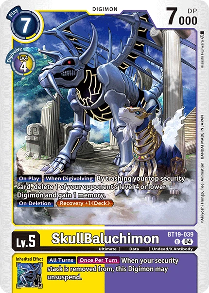 Digimon Card Game Sammelkarte BT19-039 SkullBaluchimon