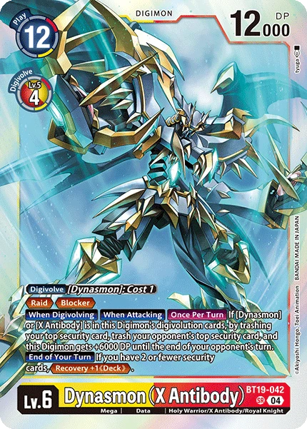 Digimon Card Game Sammelkarte BT19-042 Dynasmon (X Antibody)