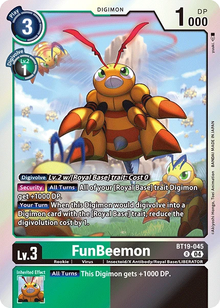 Digimon Card Game Sammelkarte BT19-045 FunBeemon