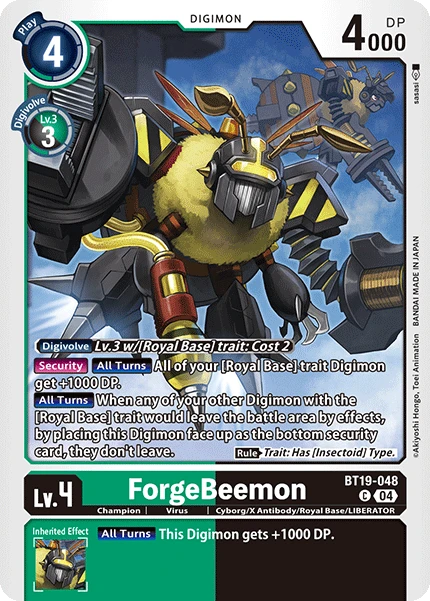 Digimon Card Game Sammelkarte BT19-048 ForgeBeemon