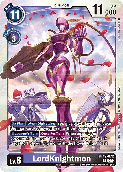 Digimon Card Game Sammelkarte BT19-072 LordKnightmon