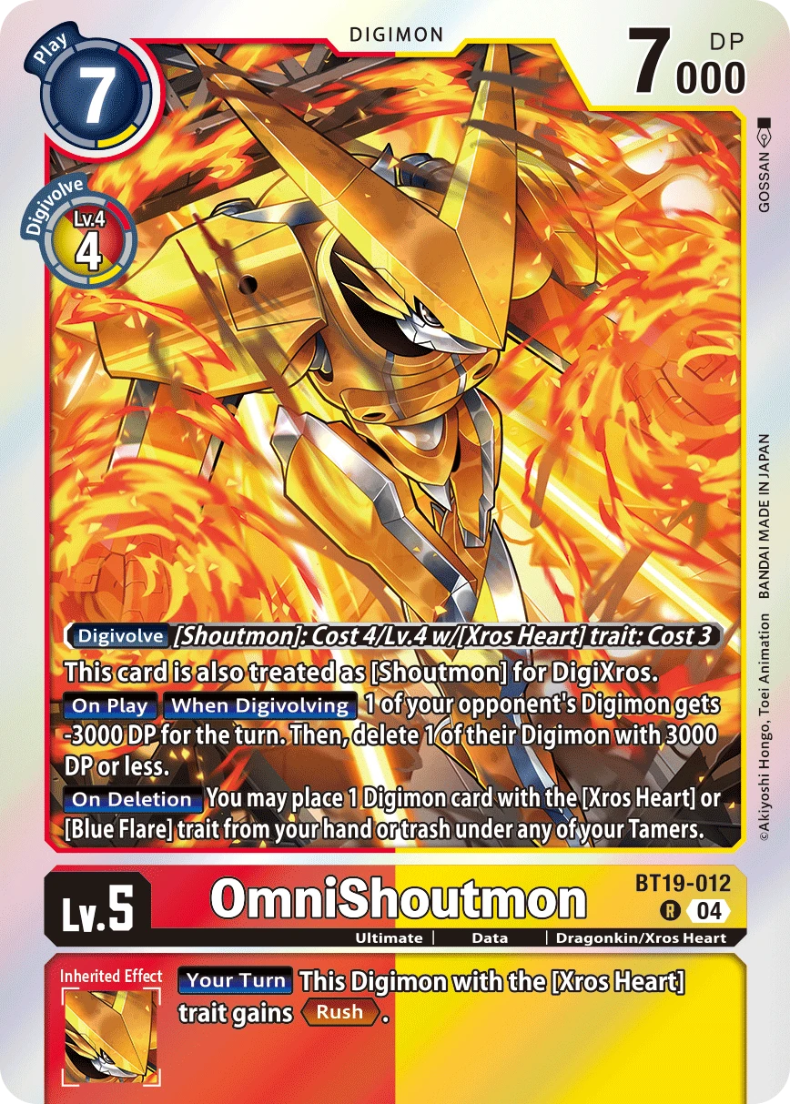 Digimon Card Game Sammelkarte BT19-012 OmniShoutmon