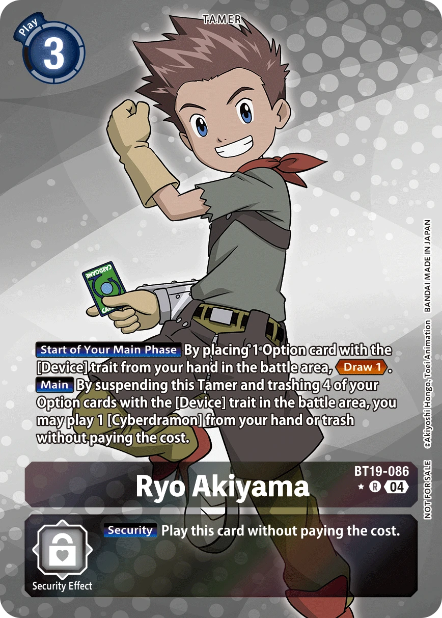 Digimon Card Game Sammelkarte BT19-086 Ryo Akiyama alternatives Artwork 1