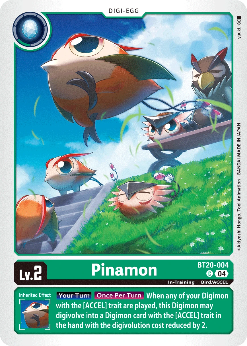 Digimon Card Game Sammelkarte BT20-004 Pinamon