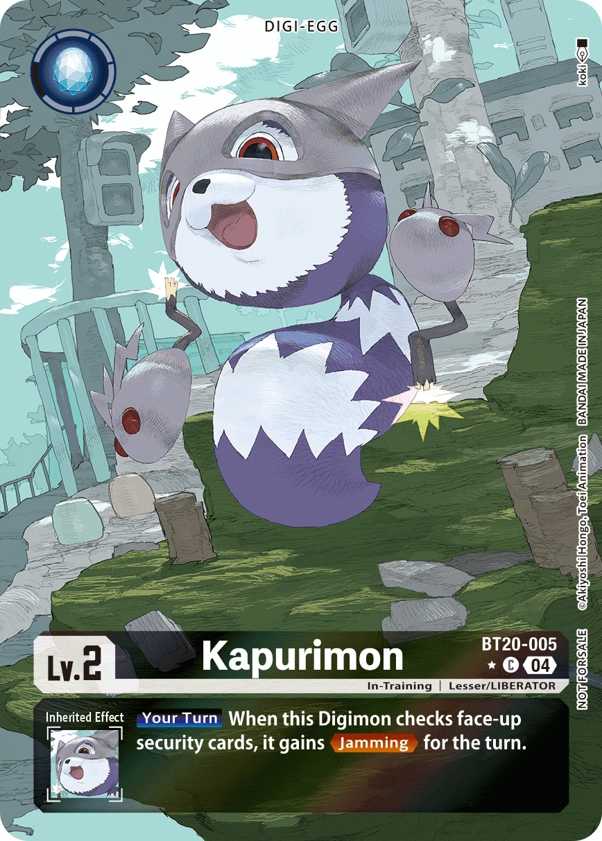 Digimon Card Game Sammelkarte BT20-005 Kapurimon alternatives Artwork 1