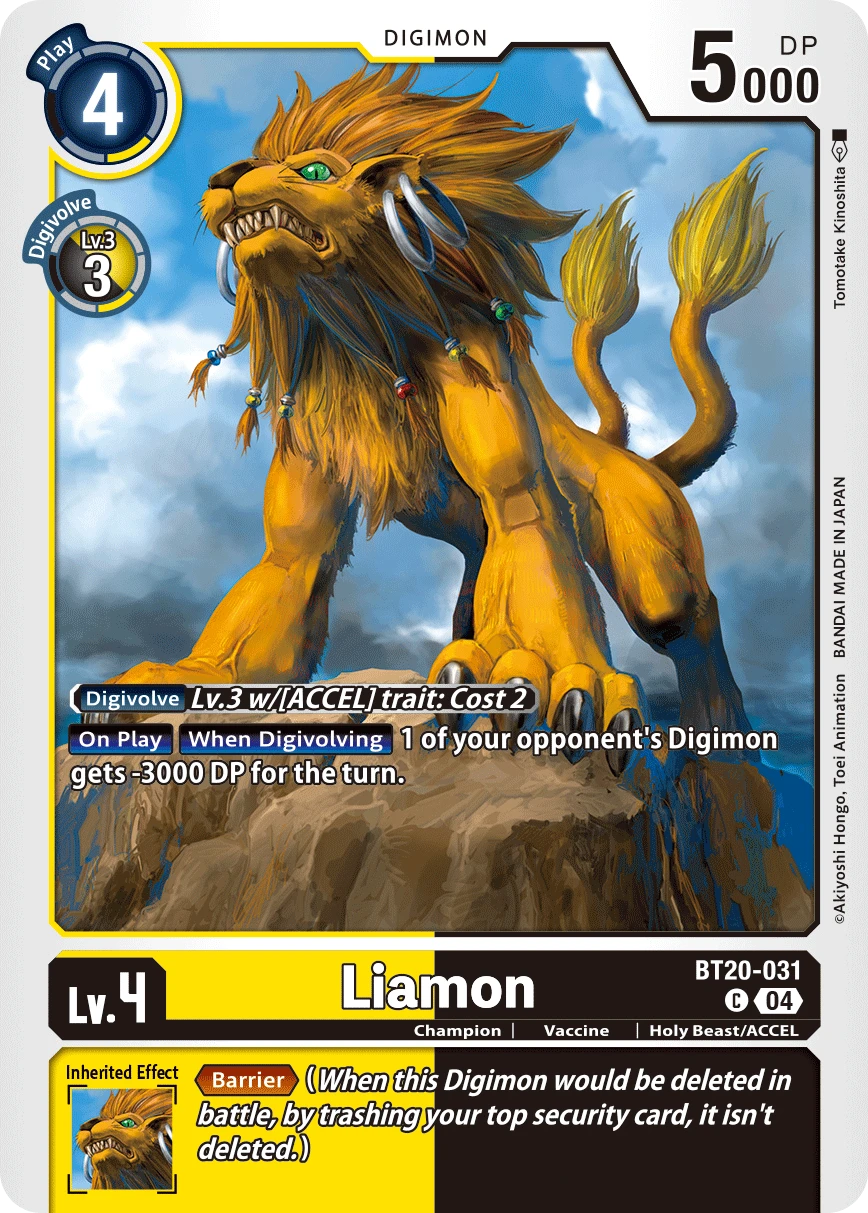 Digimon Card Game Sammelkarte BT20-031 Liamon