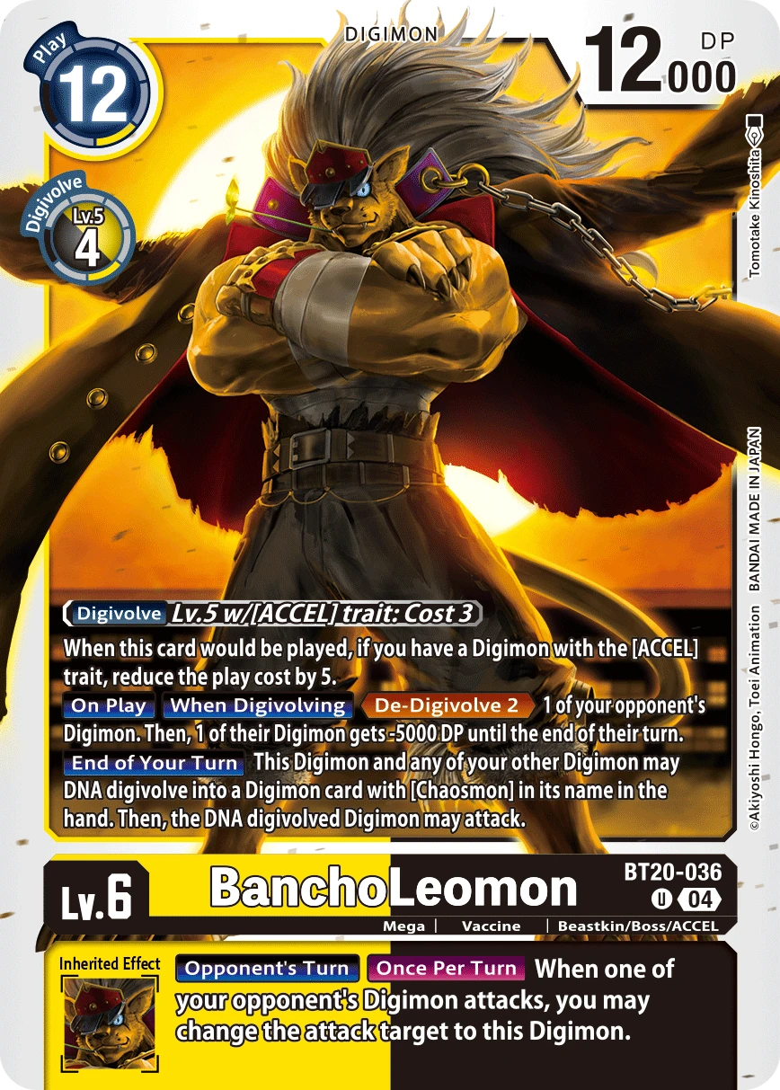 Digimon Card Game Sammelkarte BT20-036 BanchoLeomon