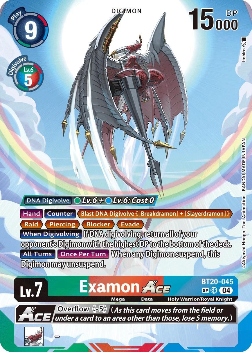 Digimon Card Game Sammelkarte BT20-045 Examon ACE alternatives Artwork 2