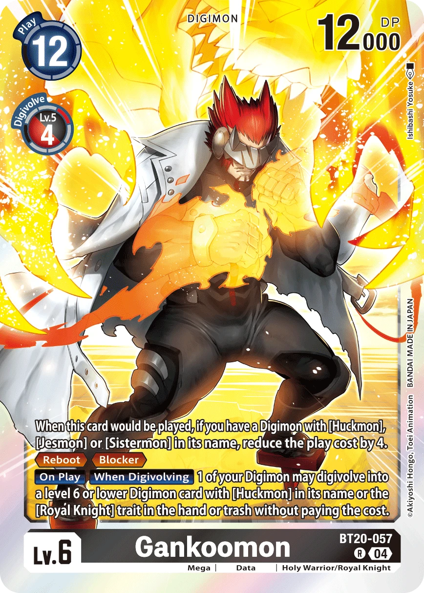 Digimon Card Game Sammelkarte BT20-057 Gankoomon