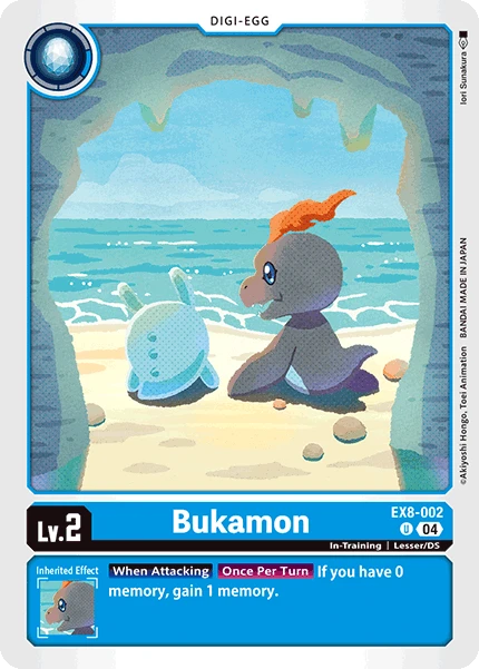 Digimon Card Game Sammelkarte EX8-002 Bukamon