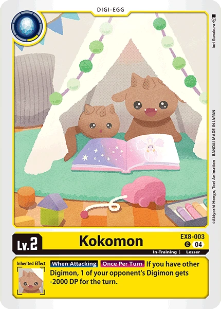 Digimon Card Game Sammelkarte EX8-003 Kokomon