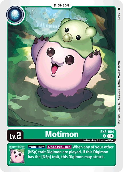 Digimon Card Game Sammelkarte EX8-004 Motimon